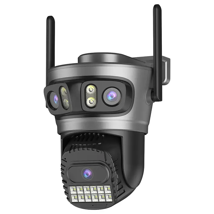 Cámara Seguridad Ip Exterior Wifi triple lente 15mp ULTRA HD 5ghz
